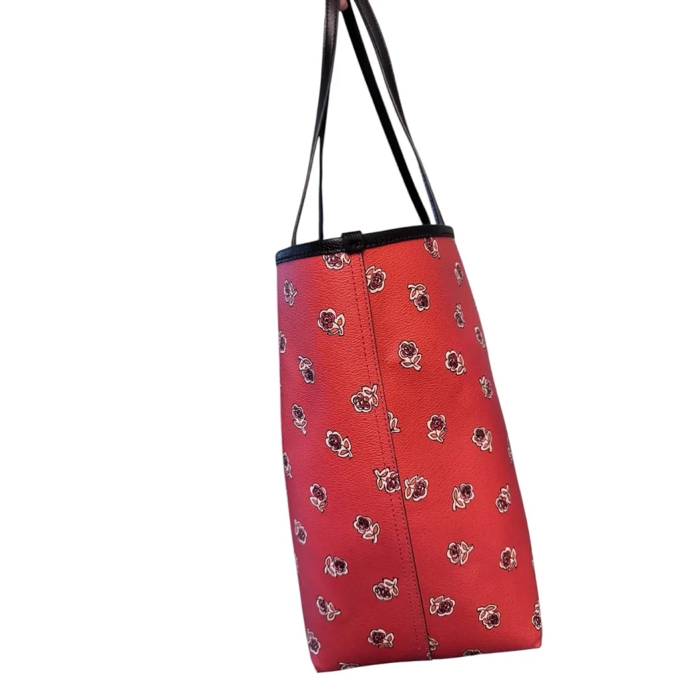 Coach City Tote With Ladybug Floral Print Reversible - Picture 8 of 16